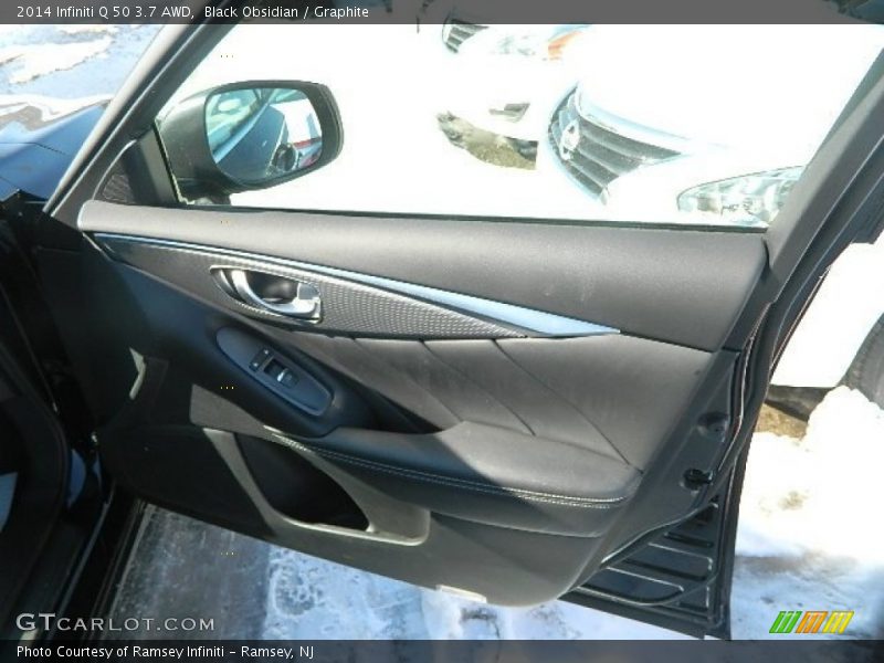Black Obsidian / Graphite 2014 Infiniti Q 50 3.7 AWD