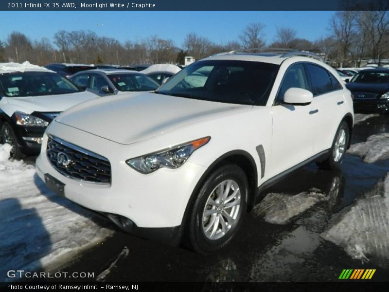 Moonlight White / Graphite 2011 Infiniti FX 35 AWD