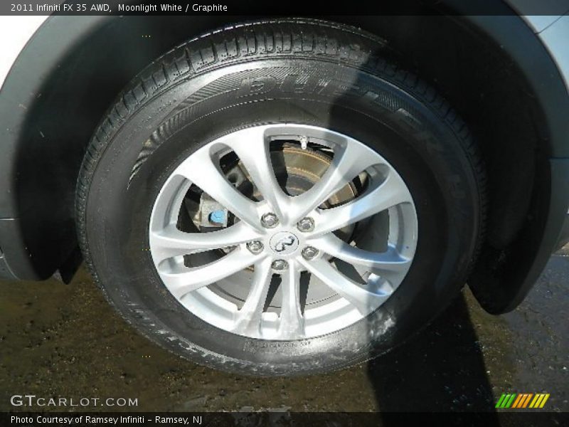 Moonlight White / Graphite 2011 Infiniti FX 35 AWD