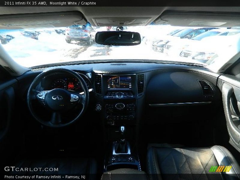 Moonlight White / Graphite 2011 Infiniti FX 35 AWD