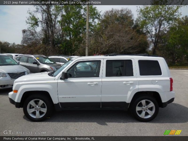 Bright White / Dark Slate Gray/Light Pebble 2013 Jeep Patriot Latitude