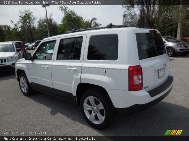 Bright White / Dark Slate Gray/Light Pebble 2013 Jeep Patriot Latitude