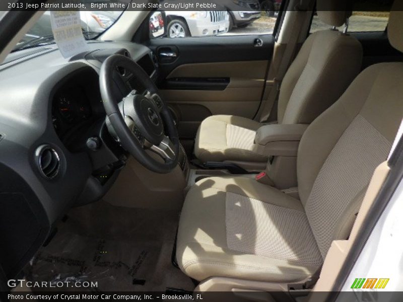 Bright White / Dark Slate Gray/Light Pebble 2013 Jeep Patriot Latitude