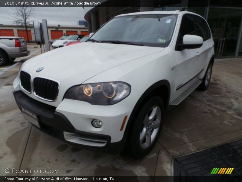 Alpine White / Saddle Brown 2010 BMW X5 xDrive30i