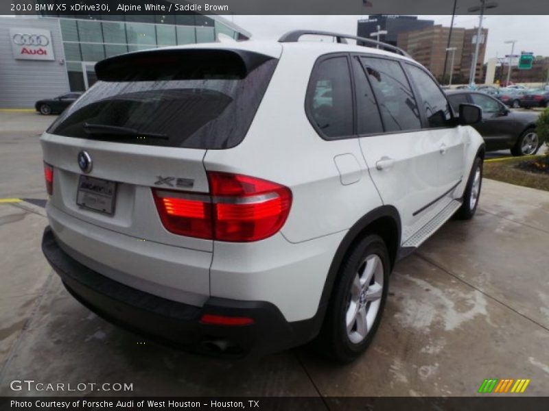 Alpine White / Saddle Brown 2010 BMW X5 xDrive30i