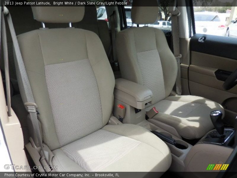 Bright White / Dark Slate Gray/Light Pebble 2013 Jeep Patriot Latitude