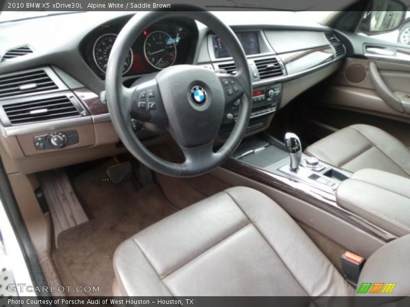 Alpine White / Saddle Brown 2010 BMW X5 xDrive30i