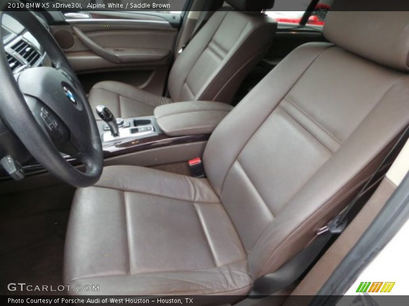 Alpine White / Saddle Brown 2010 BMW X5 xDrive30i