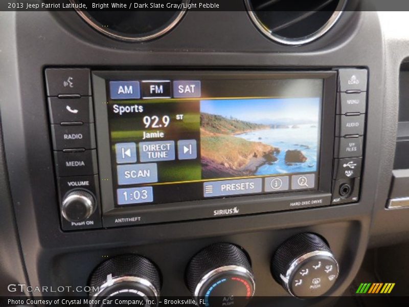 Bright White / Dark Slate Gray/Light Pebble 2013 Jeep Patriot Latitude