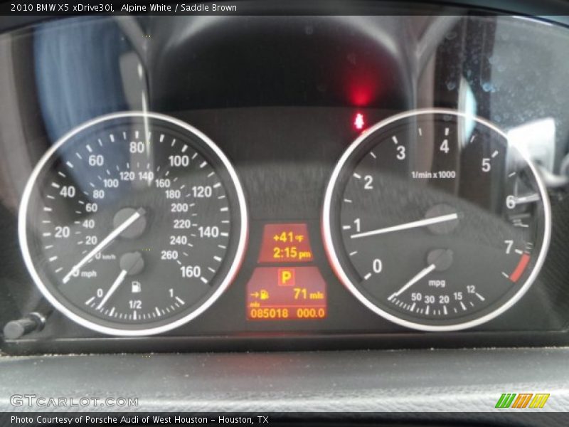 Alpine White / Saddle Brown 2010 BMW X5 xDrive30i