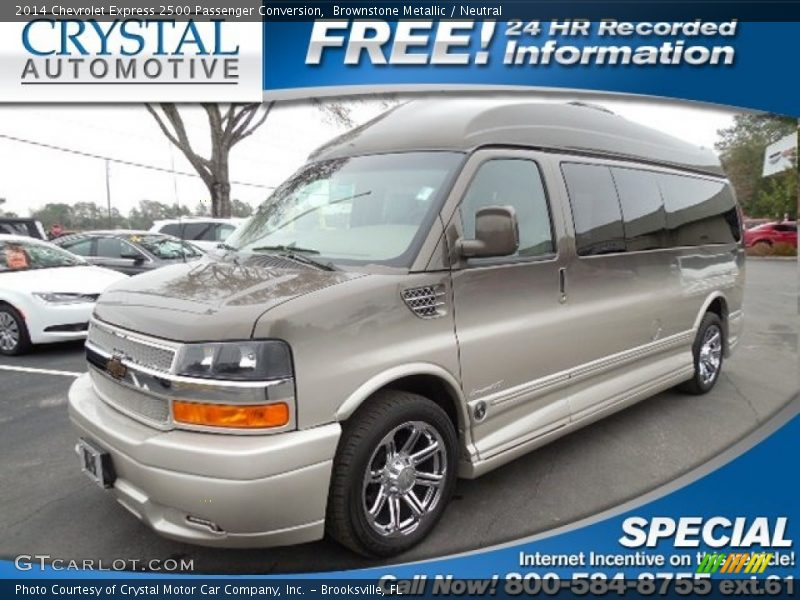 Brownstone Metallic / Neutral 2014 Chevrolet Express 2500 Passenger Conversion