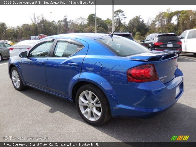 Blue Streak Pearl / Black/Silver/Red 2012 Dodge Avenger R/T