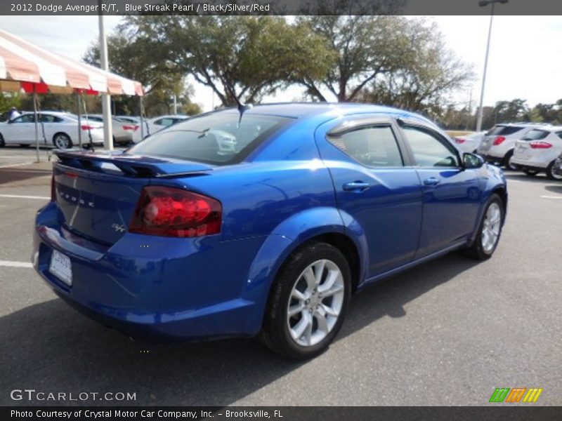 Blue Streak Pearl / Black/Silver/Red 2012 Dodge Avenger R/T