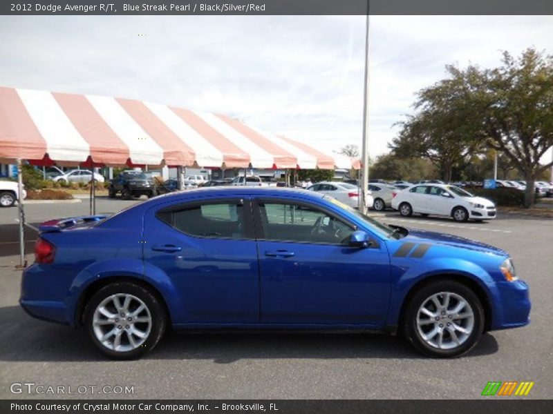 Blue Streak Pearl / Black/Silver/Red 2012 Dodge Avenger R/T