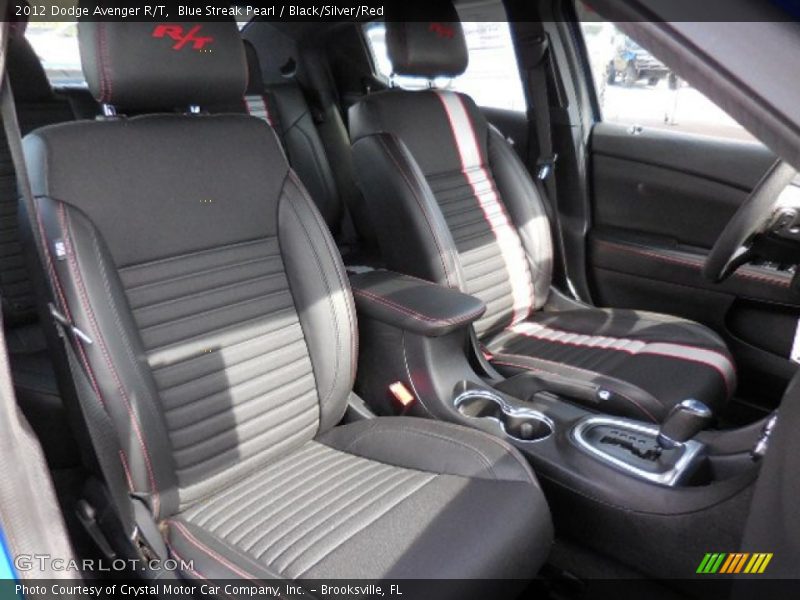 Blue Streak Pearl / Black/Silver/Red 2012 Dodge Avenger R/T