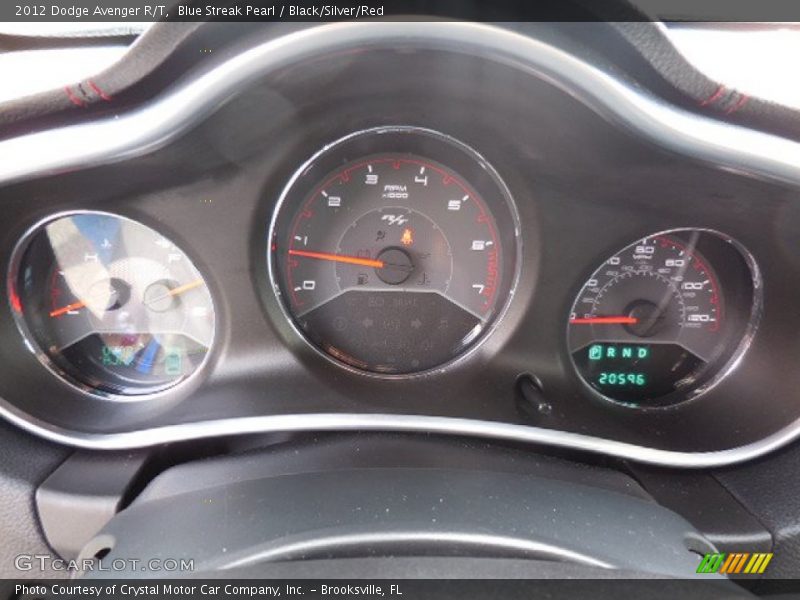 Blue Streak Pearl / Black/Silver/Red 2012 Dodge Avenger R/T
