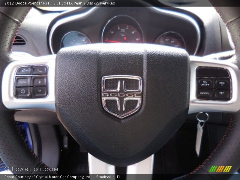 Blue Streak Pearl / Black/Silver/Red 2012 Dodge Avenger R/T