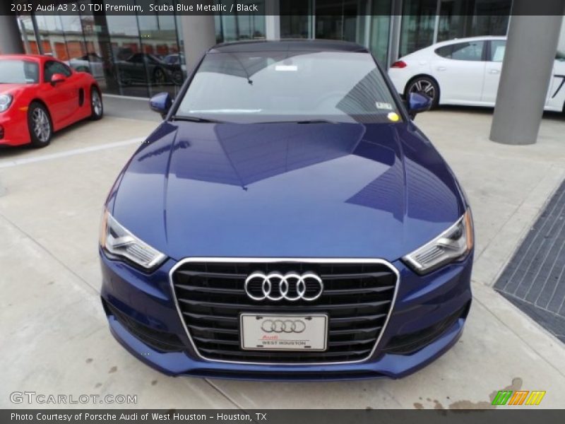 Scuba Blue Metallic / Black 2015 Audi A3 2.0 TDI Premium