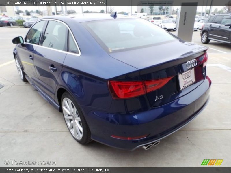 Scuba Blue Metallic / Black 2015 Audi A3 2.0 TDI Premium