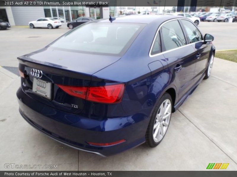 Scuba Blue Metallic / Black 2015 Audi A3 2.0 TDI Premium