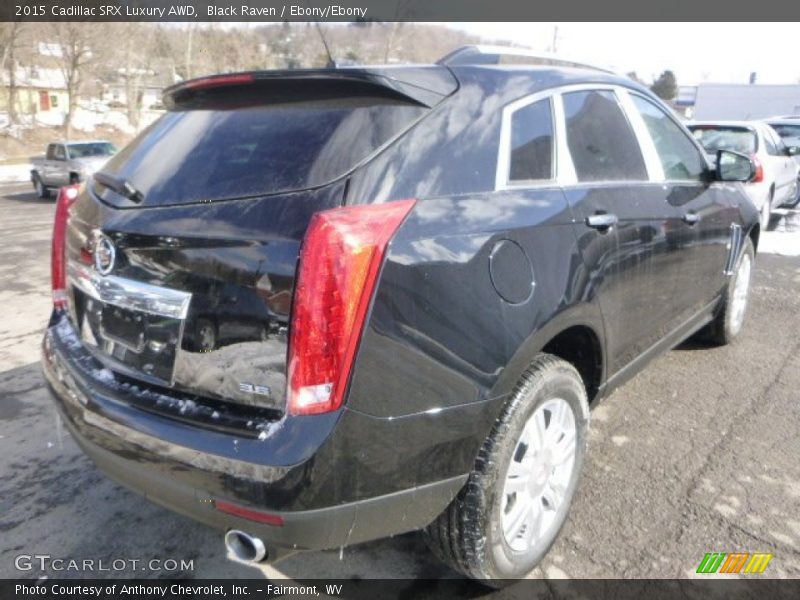 Black Raven / Ebony/Ebony 2015 Cadillac SRX Luxury AWD