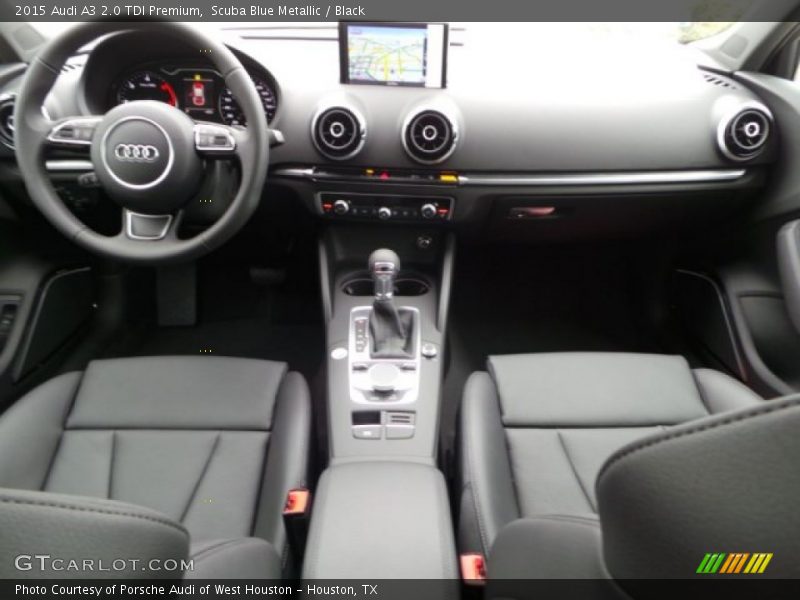 Scuba Blue Metallic / Black 2015 Audi A3 2.0 TDI Premium