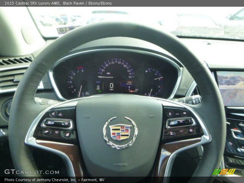 Black Raven / Ebony/Ebony 2015 Cadillac SRX Luxury AWD