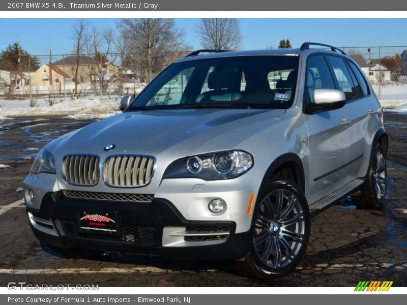 Titanium Silver Metallic / Gray 2007 BMW X5 4.8i