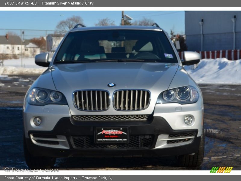 Titanium Silver Metallic / Gray 2007 BMW X5 4.8i