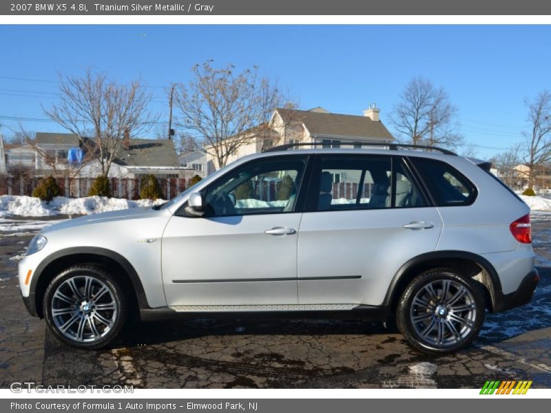 Titanium Silver Metallic / Gray 2007 BMW X5 4.8i