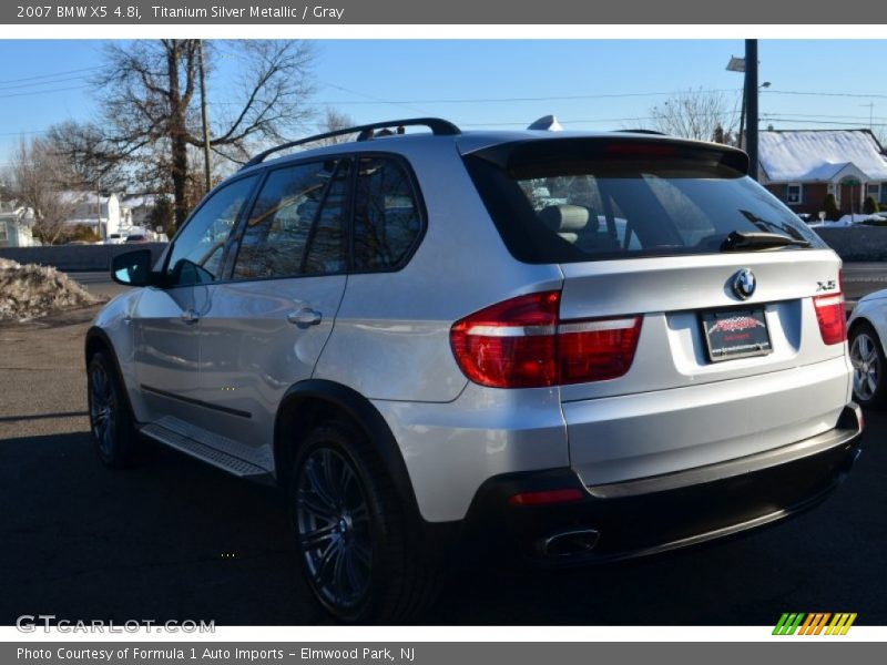 Titanium Silver Metallic / Gray 2007 BMW X5 4.8i
