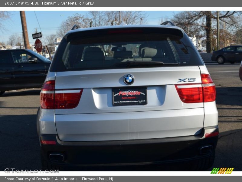 Titanium Silver Metallic / Gray 2007 BMW X5 4.8i