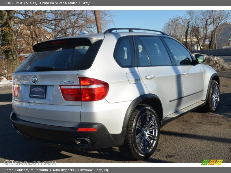Titanium Silver Metallic / Gray 2007 BMW X5 4.8i