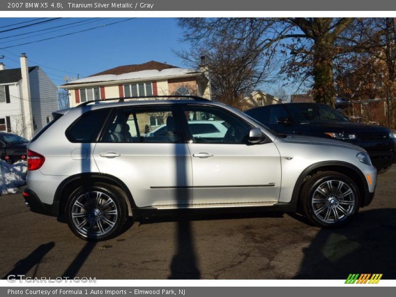 Titanium Silver Metallic / Gray 2007 BMW X5 4.8i