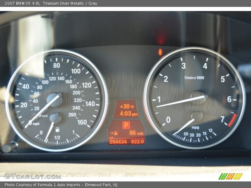 Titanium Silver Metallic / Gray 2007 BMW X5 4.8i