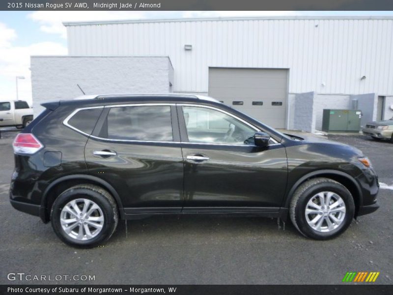 Midnight Jade / Almond 2015 Nissan Rogue SV AWD