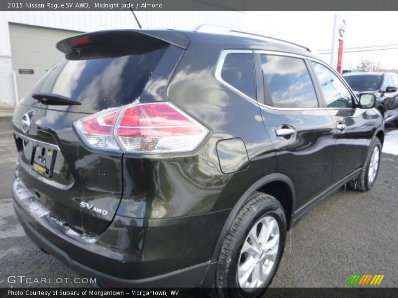 Midnight Jade / Almond 2015 Nissan Rogue SV AWD