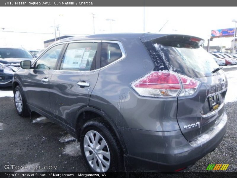 Gun Metallic / Charcoal 2015 Nissan Rogue S AWD