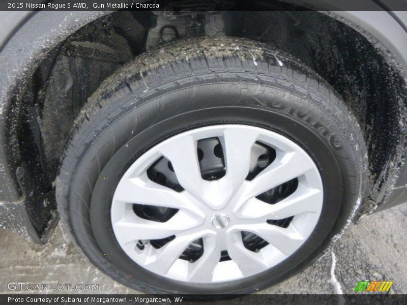 Gun Metallic / Charcoal 2015 Nissan Rogue S AWD