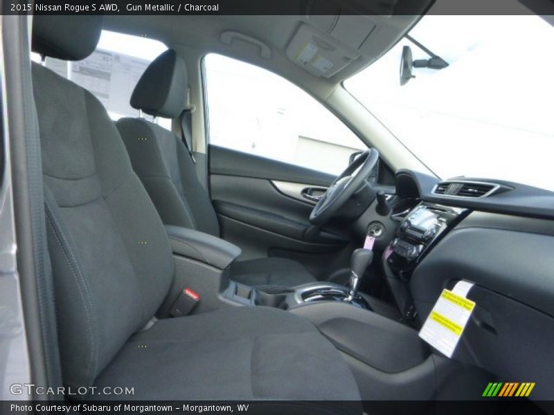 Gun Metallic / Charcoal 2015 Nissan Rogue S AWD