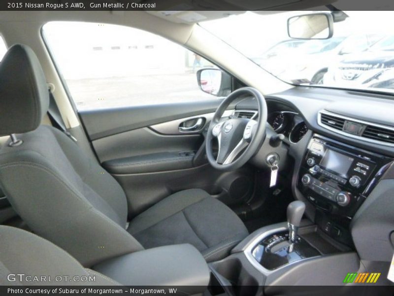 Gun Metallic / Charcoal 2015 Nissan Rogue S AWD