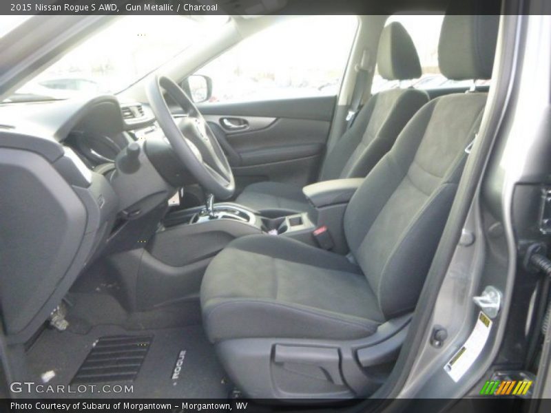 Gun Metallic / Charcoal 2015 Nissan Rogue S AWD