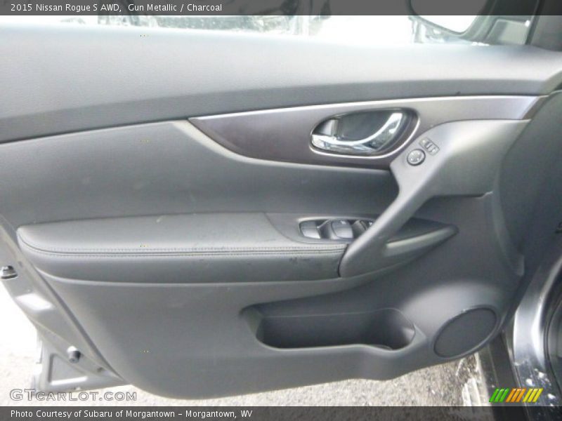 Gun Metallic / Charcoal 2015 Nissan Rogue S AWD