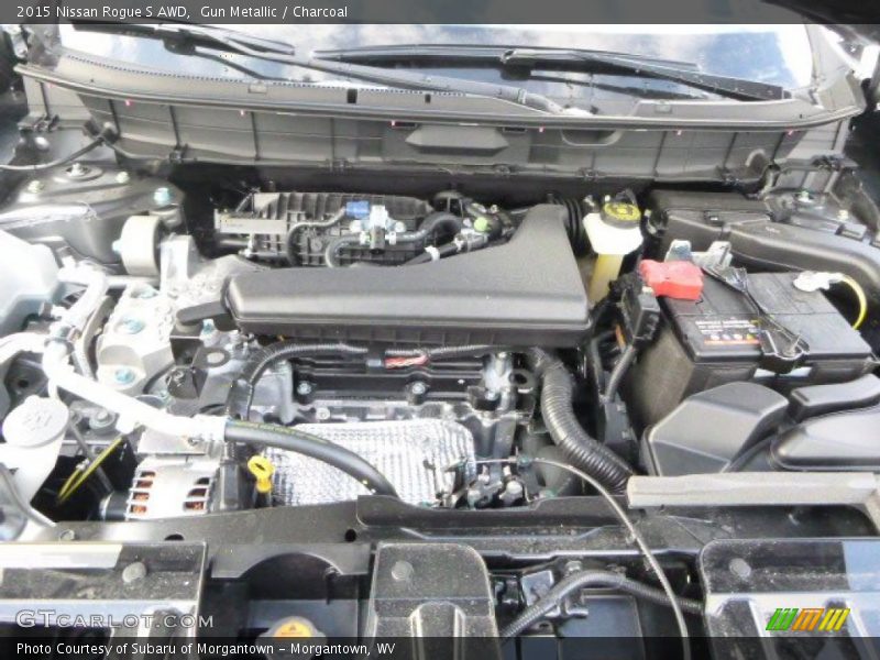 Gun Metallic / Charcoal 2015 Nissan Rogue S AWD