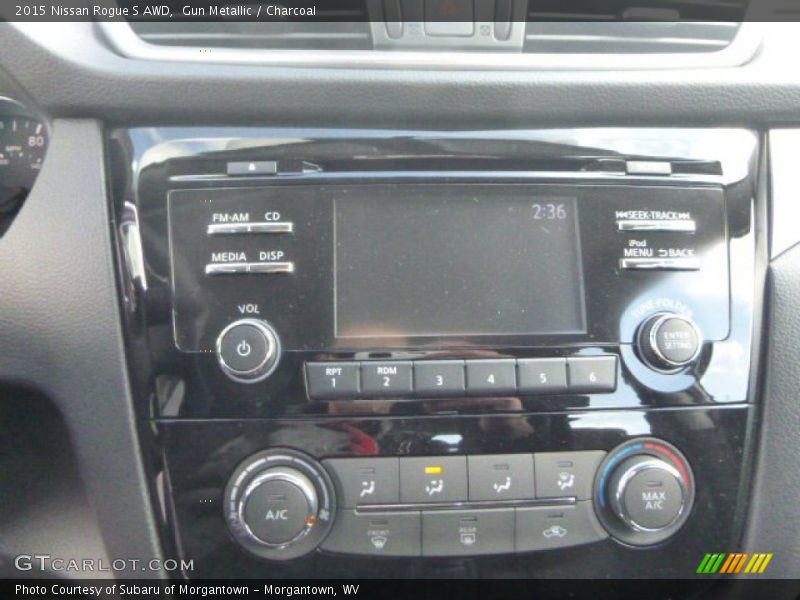 Gun Metallic / Charcoal 2015 Nissan Rogue S AWD