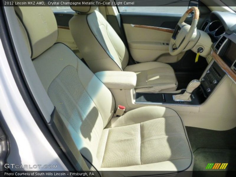 Crystal Champagne Metallic Tri-Coat / Light Camel 2012 Lincoln MKZ AWD