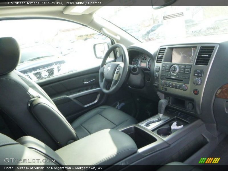 Pearl White / Charcoal 2015 Nissan Armada Platinum 4x4