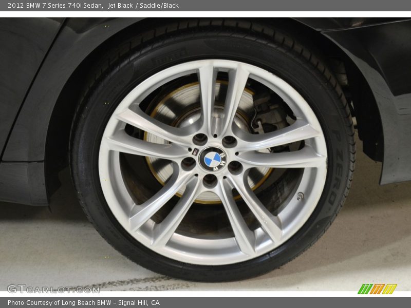 Jet Black / Saddle/Black 2012 BMW 7 Series 740i Sedan