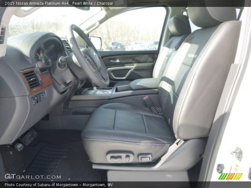 Pearl White / Charcoal 2015 Nissan Armada Platinum 4x4