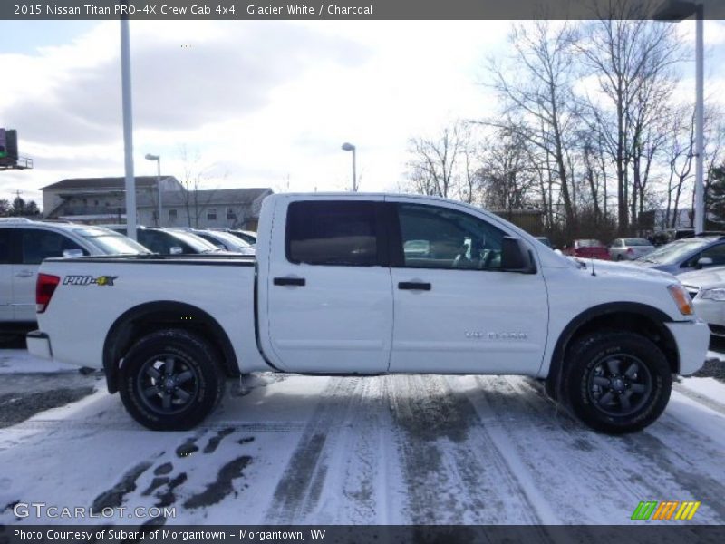 Glacier White / Charcoal 2015 Nissan Titan PRO-4X Crew Cab 4x4